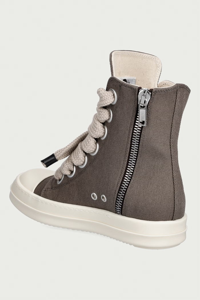 Παπούτσια Rick Owens DRKSHDW Jumbolace πάνινα Γυναικεία χαμηλά DS02F6818.DOW2 γκρί