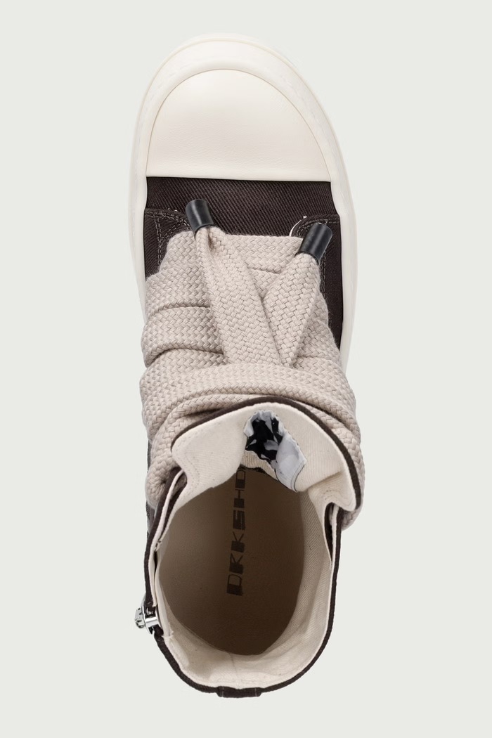 Jumbolace πάνινα Γυναικεία χαμηλά Rick Owens DRKSHDW DS02F6818.DOW2 καφέ