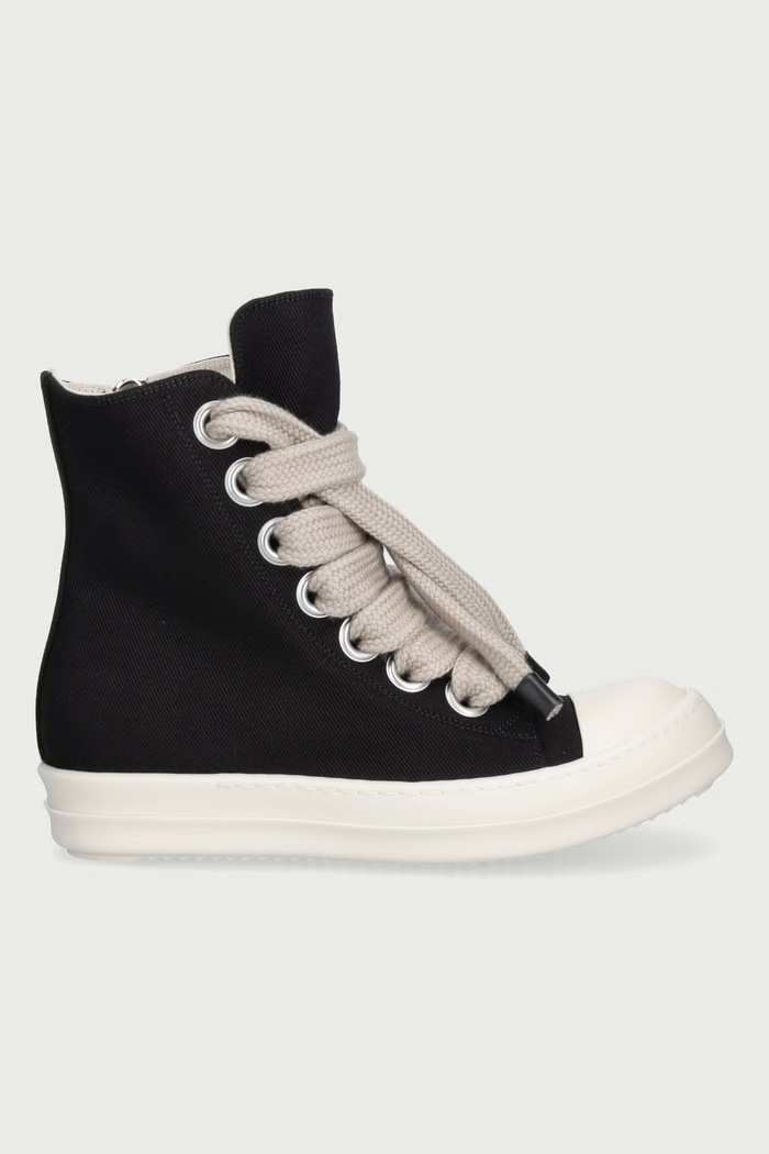 Rick Owens DRKSHDW Jumbolace πάνινα Γυναικεία χαμηλά DS02F6818.DOW2 μαύρο AW26