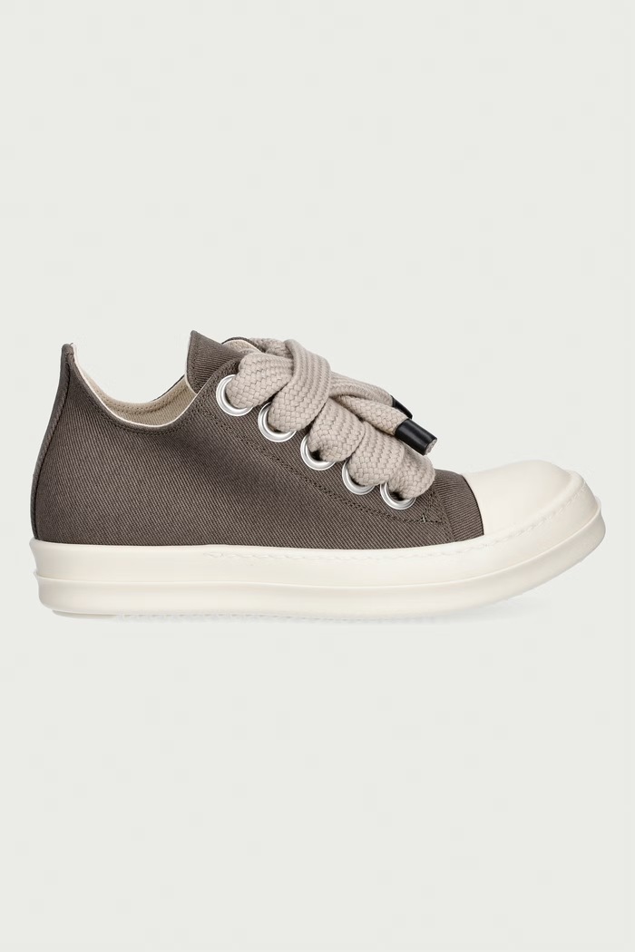 Rick Owens DRKSHDW Jumbolace Low πάνινα sneakers Γυναικεία χαμηλά DS02F6819.DOW2 γκρί AW26
