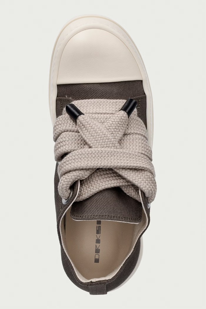 Jumbolace Low πάνινα sneakers Γυναικεία χαμηλά Rick Owens DRKSHDW DS02F6819.DOW2 γκρί