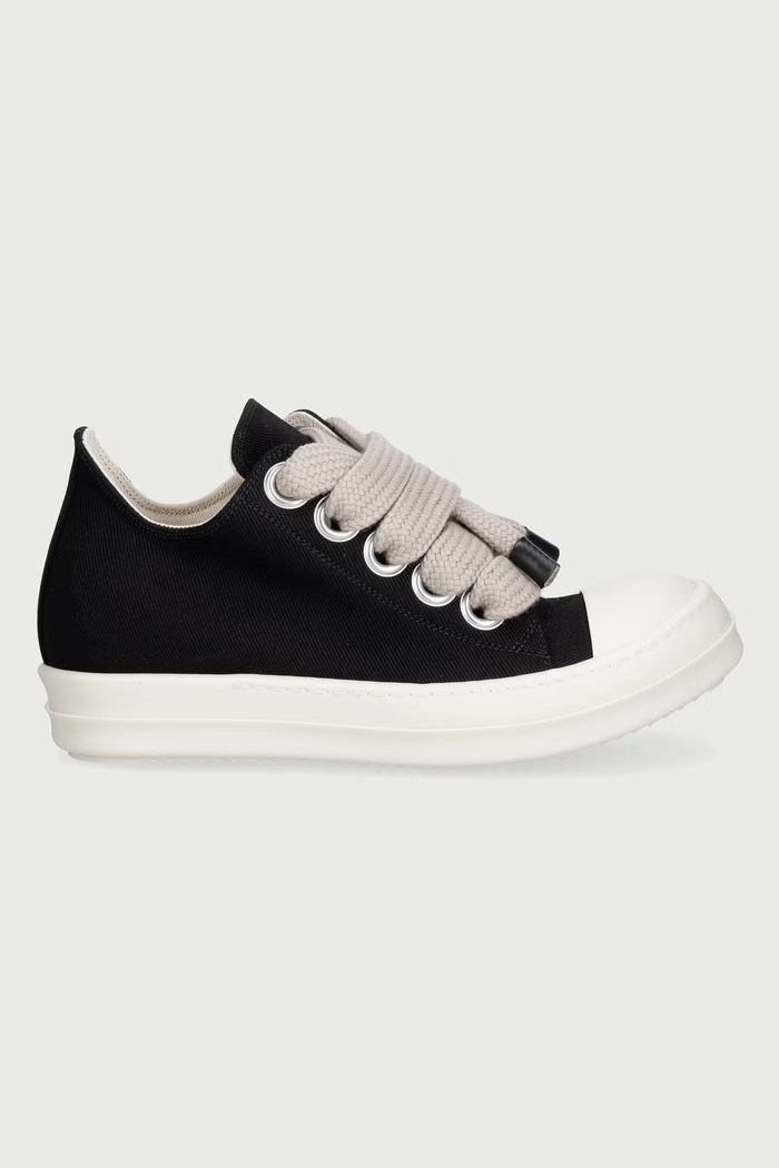 Rick Owens DRKSHDW Jumbolace Low πάνινα sneakers Γυναικεία χαμηλά DS02F6819.DOW2 μαύρο AW26