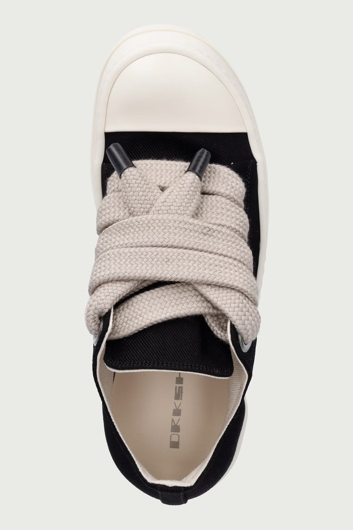 Jumbolace Low πάνινα sneakers Γυναικεία χαμηλά Rick Owens DRKSHDW DS02F6819.DOW2 μαύρο