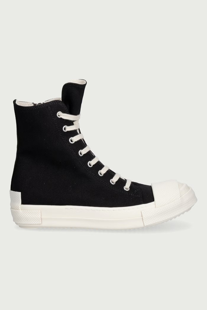 Rick Owens DRKSHDW Πάνινα Γυναικεία υψηλά DS02F6800.DOEH1 μαύρο AW26