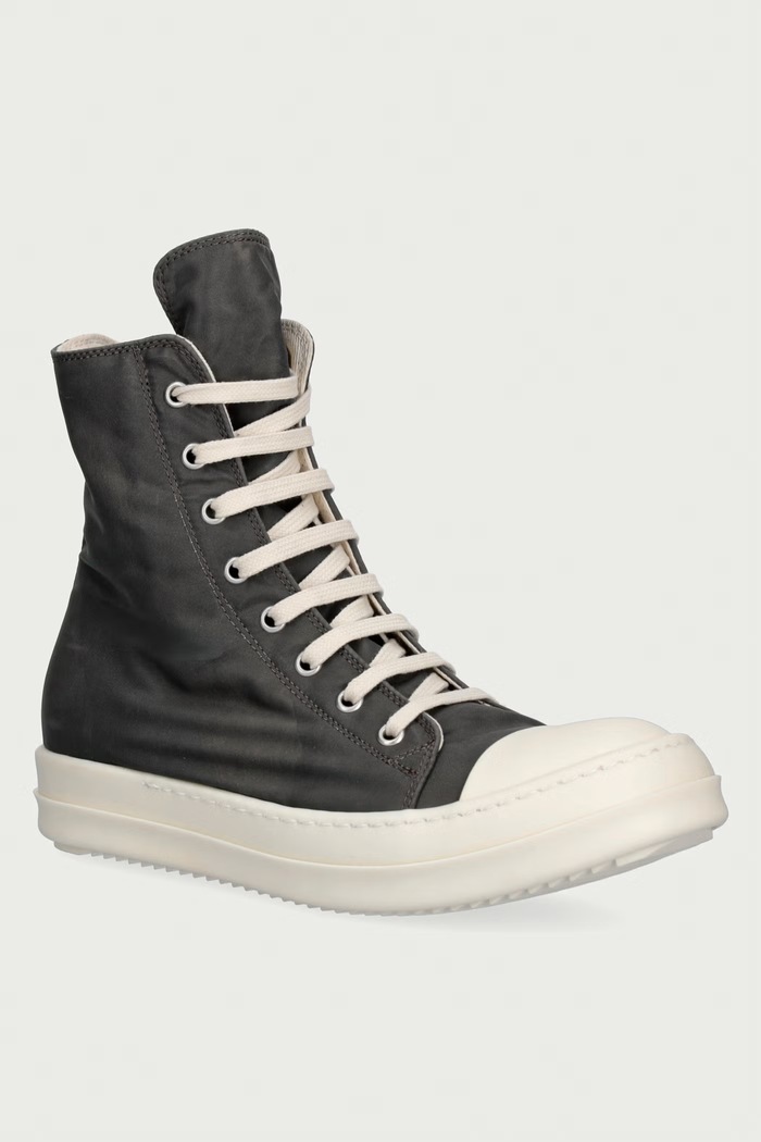Rick Owens DRKSHDW Класичні кеди жіночі високі сірий DS02F6800.NBFD