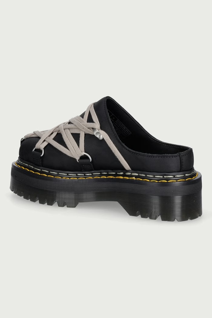 Обувки Rick Owens DRKSHDW Rick Owens DRKSHDW x Dr. Martens чехли сабо дамски от кожа DW02F1815.6001 черен