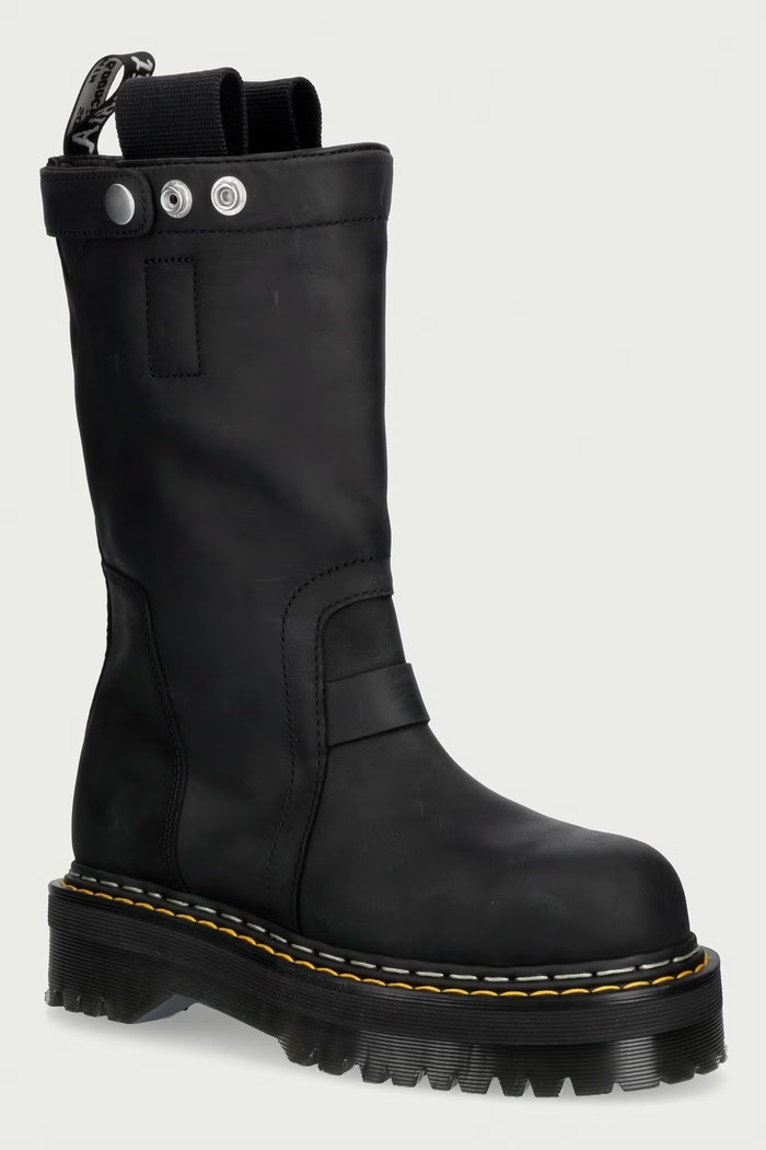 Rick Owens DRKSHDW Rick Owens DRKSHDW x Dr. Martens обувь на платформе для женщин нубуковая чёрный DW02F1814.4001