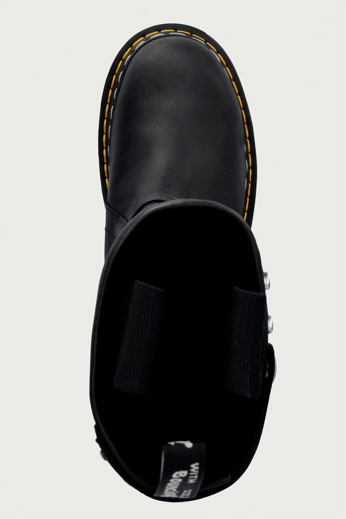 Rick Owens DRKSHDW x Dr. Martens обувь на платформе для женщин нубуковая Rick Owens DRKSHDW DW02F1814.4001 чёрный