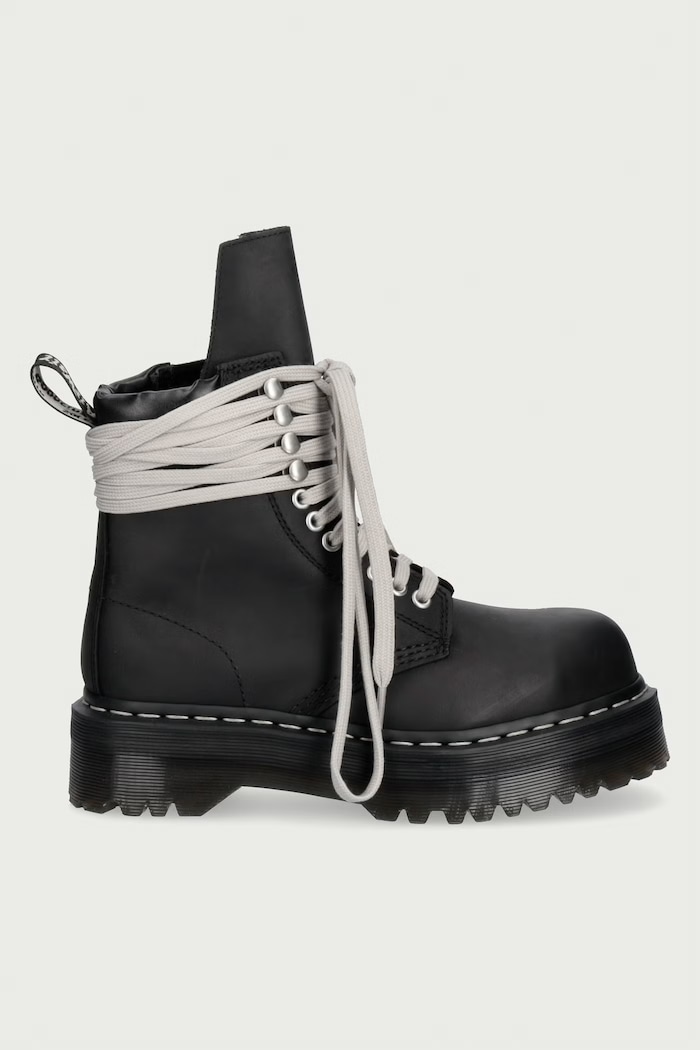 Rick Owens DRKSHDW Rick Owens DRKSHDW x Dr. Martens ботинки до щиколотки на платформе для женщин нубуковые DW02F1813.3001 чёрный AW26