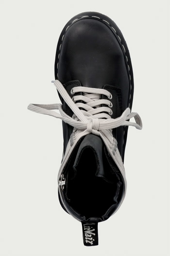 Rick Owens DRKSHDW x Dr. Martens ботинки до щиколотки на платформе для женщин нубуковые Rick Owens DRKSHDW DW02F1813.3001 чёрный