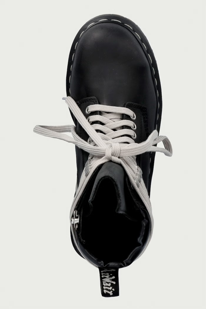 Rick Owens DRKSHDW x Dr. Martens ботинки до щиколотки на платформе для женщин нубуковые Rick Owens DRKSHDW DW02F1813.3001 чёрный
