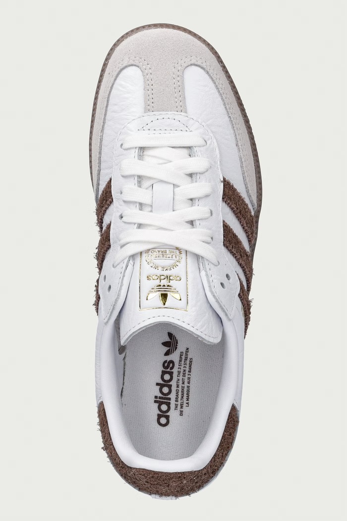 adidas Originals Samba Og sneakersy damskie skórzane biały LA0971