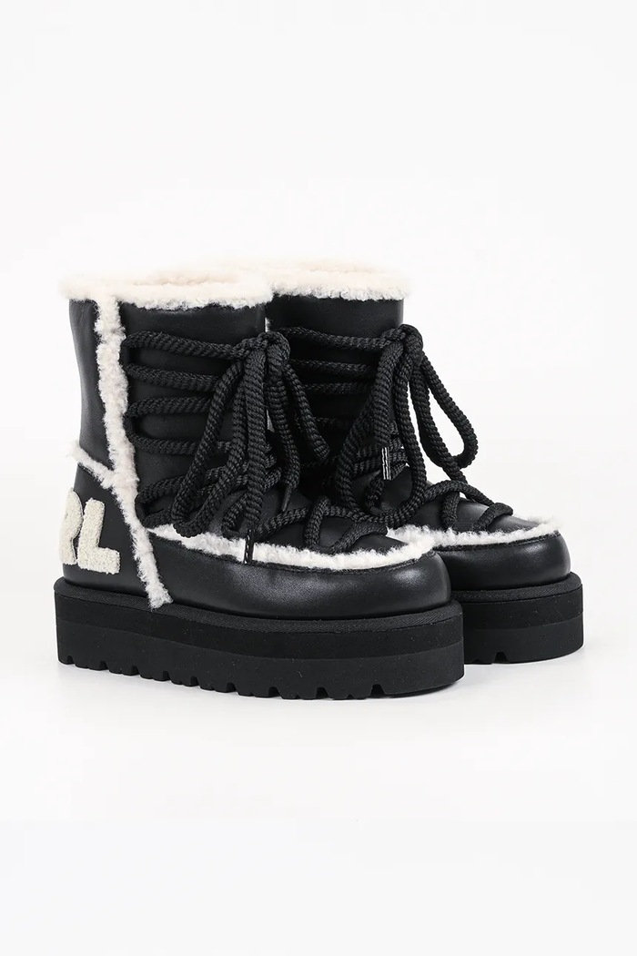 Karl Lagerfeld Skylar zimske čizme za žene KL49676.000 crna AW26