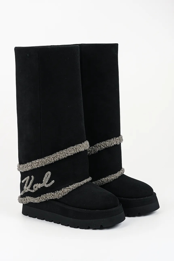 Karl Lagerfeld Kozaki damskie Skylar KL48672.500 czarny AW26