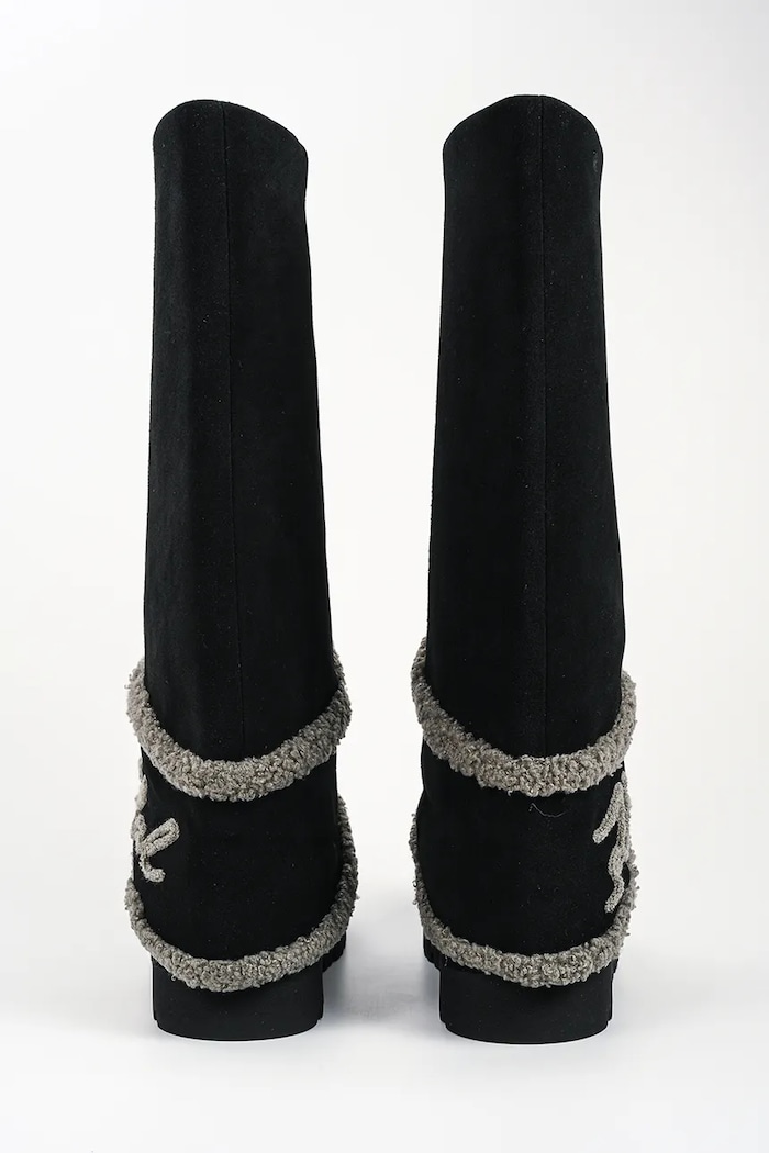 Obuwie Karl Lagerfeld Kozaki damskie Skylar KL48672.500 czarny