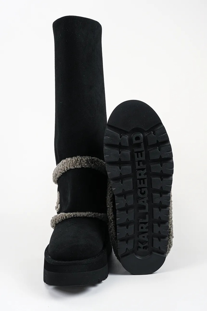Kozaki damskie Skylar Karl Lagerfeld czarny KL48672.500