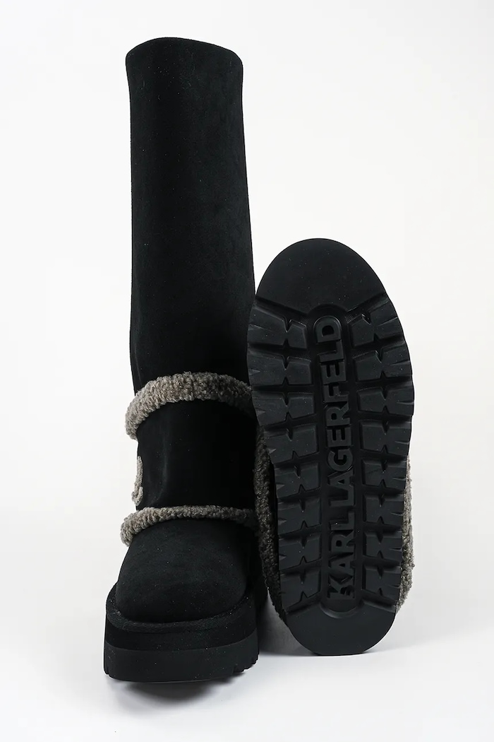 Kozaki damskie Skylar Karl Lagerfeld czarny KL48672.500