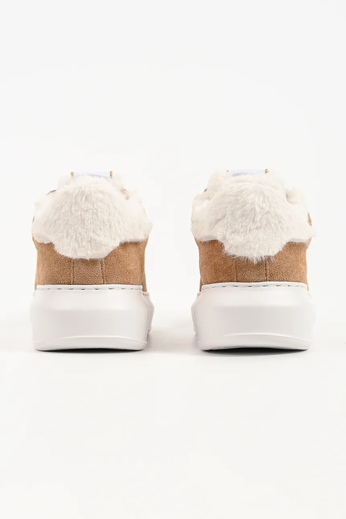 Obuwie Karl Lagerfeld Kapri sneakersy damskie zamszowe KL62537L.588 beżowy