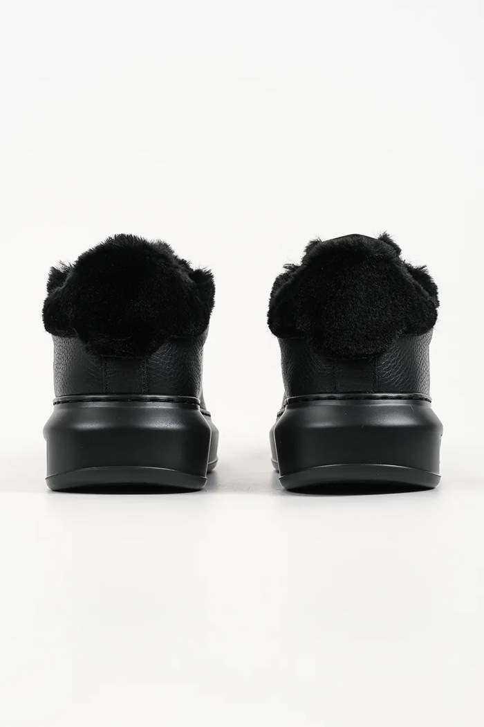Obuwie Karl Lagerfeld Kapri sneakersy damskie skórzane KL62536L.100 czarny
