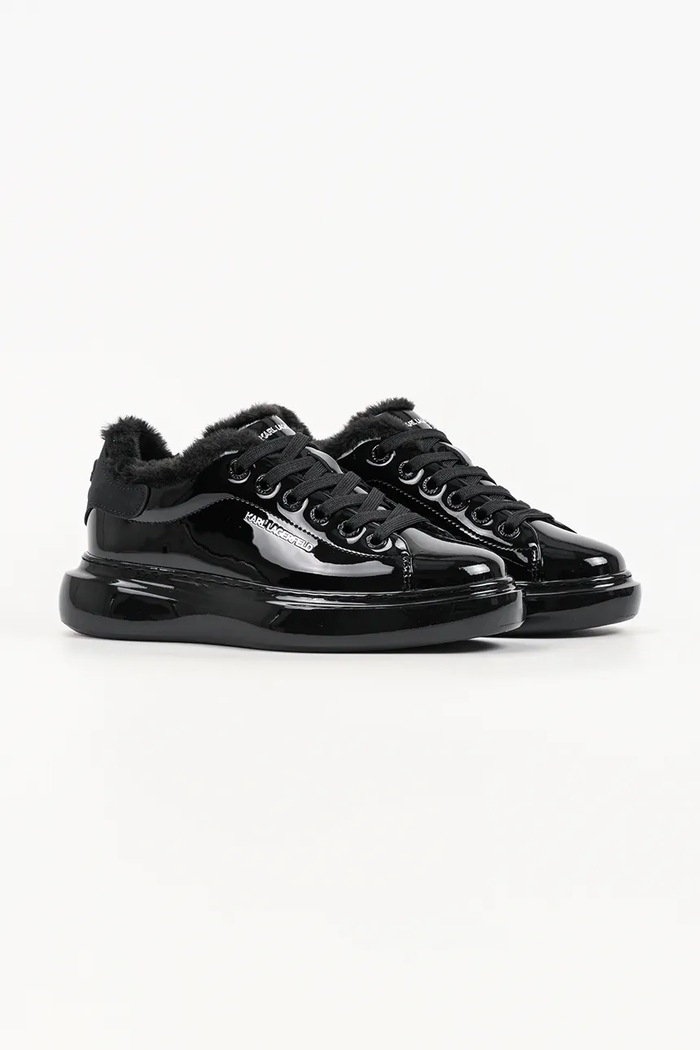 Karl Lagerfeld Kore sneakersy damskie skórzane KL66526S.1BP czarny AW26