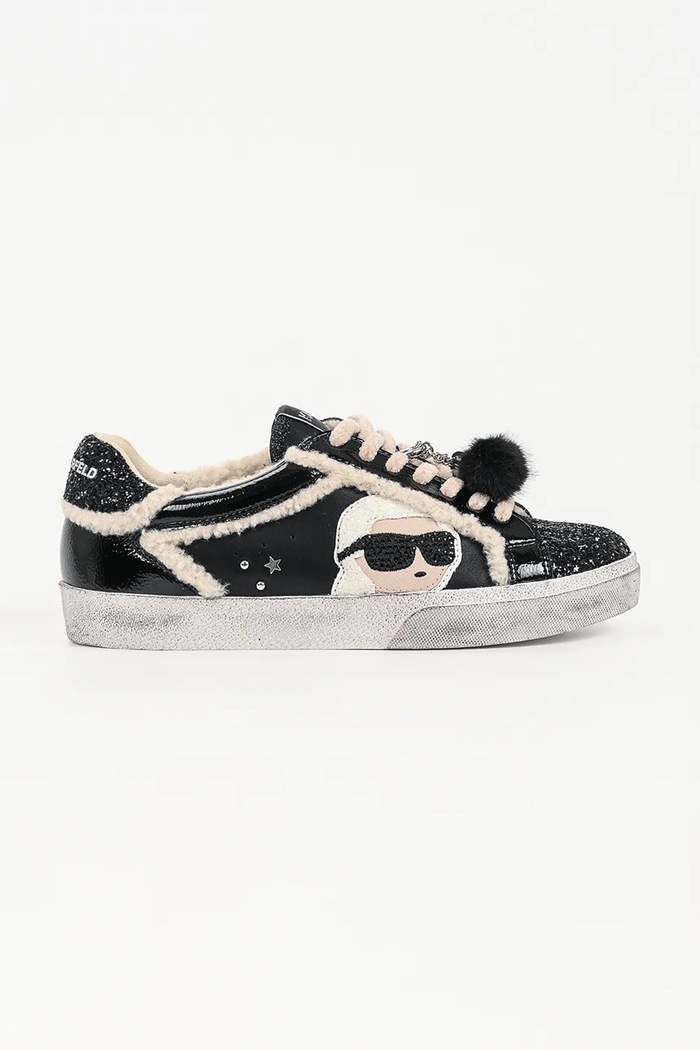 Karl Lagerfeld Skool tenisówki damskie czarny KL60130L.000