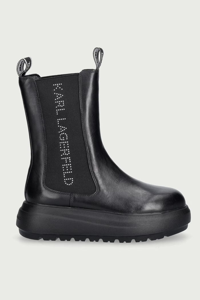 Karl Lagerfeld Sztyblety damskie Katya KL46660.000 czarny AW26