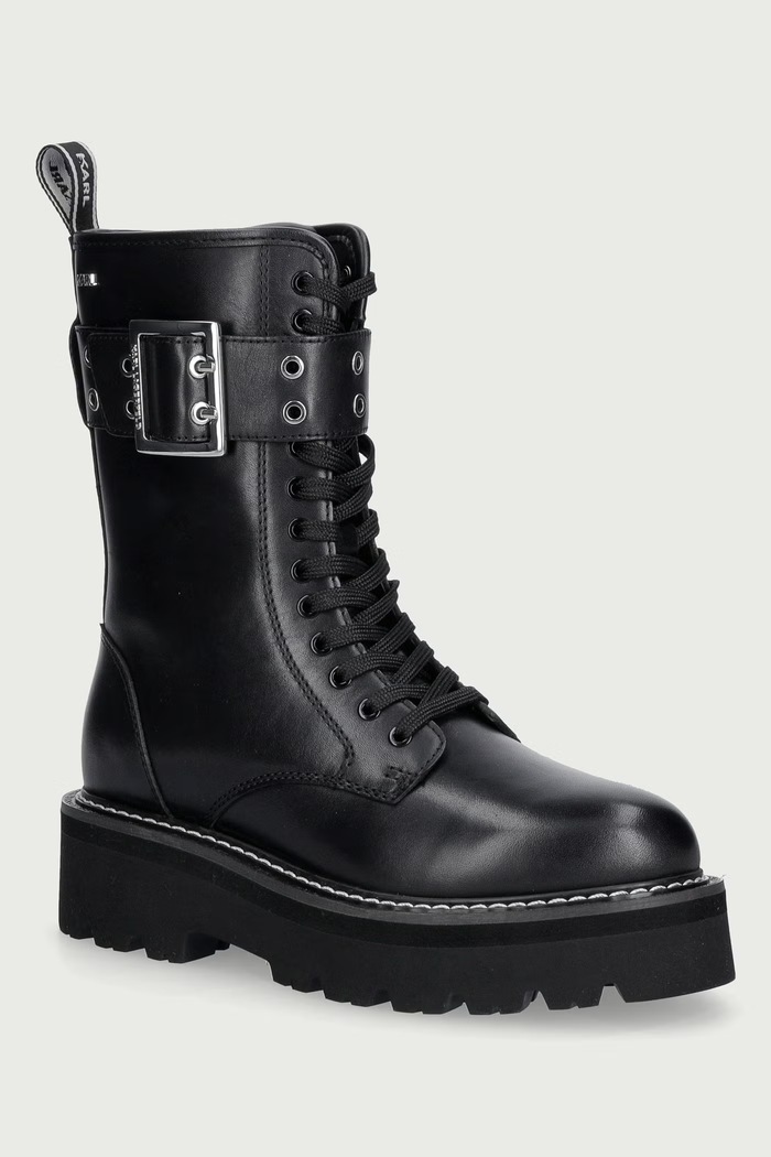 Karl Lagerfeld Farmářky dámské kožené Kyla černá KL43475U.000