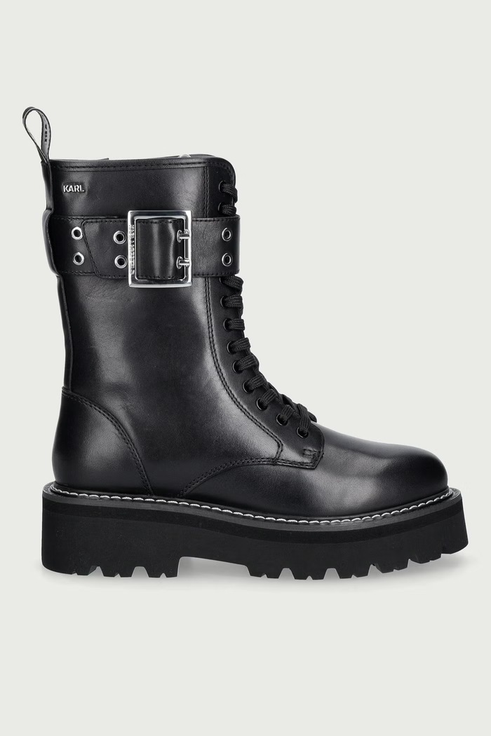 Karl Lagerfeld Farmářky dámské kožené Kyla KL43475U.000 černá AW26