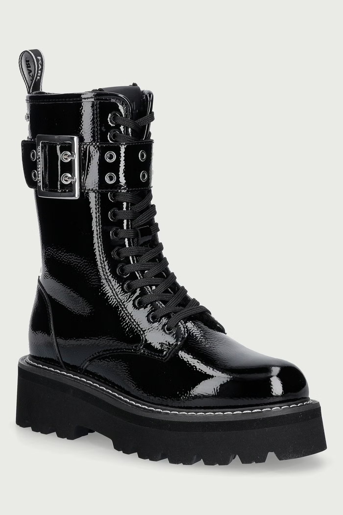 Karl Lagerfeld Farmářky dámské kožené Kyla černá KL43475.100