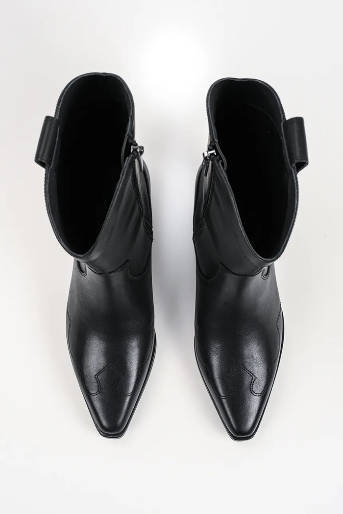 Kowbojki damskie skórzane Kadence Karl Lagerfeld KL33276.00S czarny