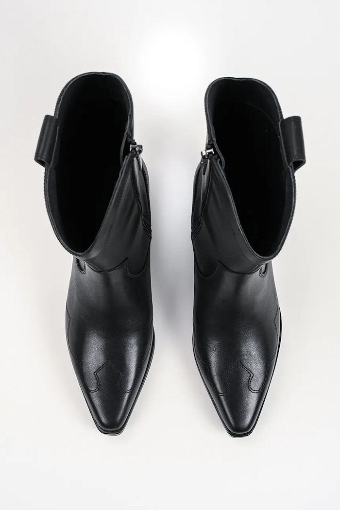 Kowbojki damskie skórzane Kadence Karl Lagerfeld KL33276.00S czarny