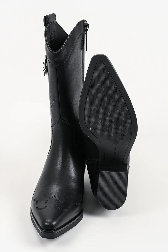 Kowbojki damskie skórzane Kadence Karl Lagerfeld czarny KL33276.00S