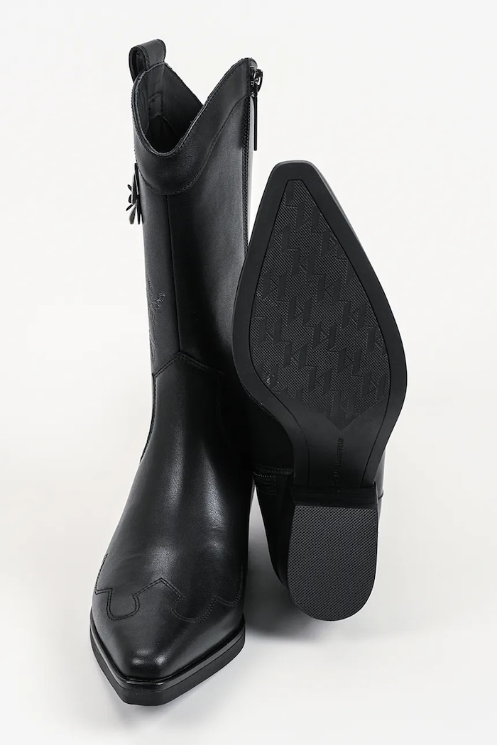 Kowbojki damskie skórzane Kadence Karl Lagerfeld czarny KL33276.00S
