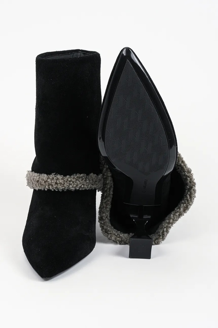 Botki damskie zamszowe Debutante Karl Lagerfeld czarny KL32052.500