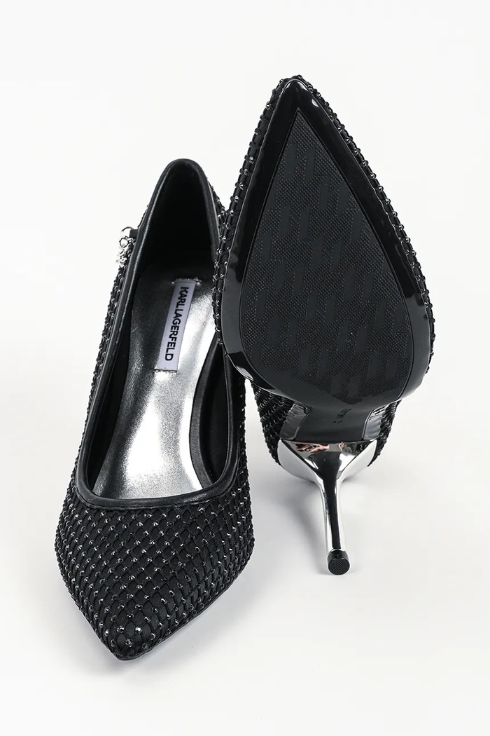Szpilki Sarabande Karl Lagerfeld czarny KL30977.S0S