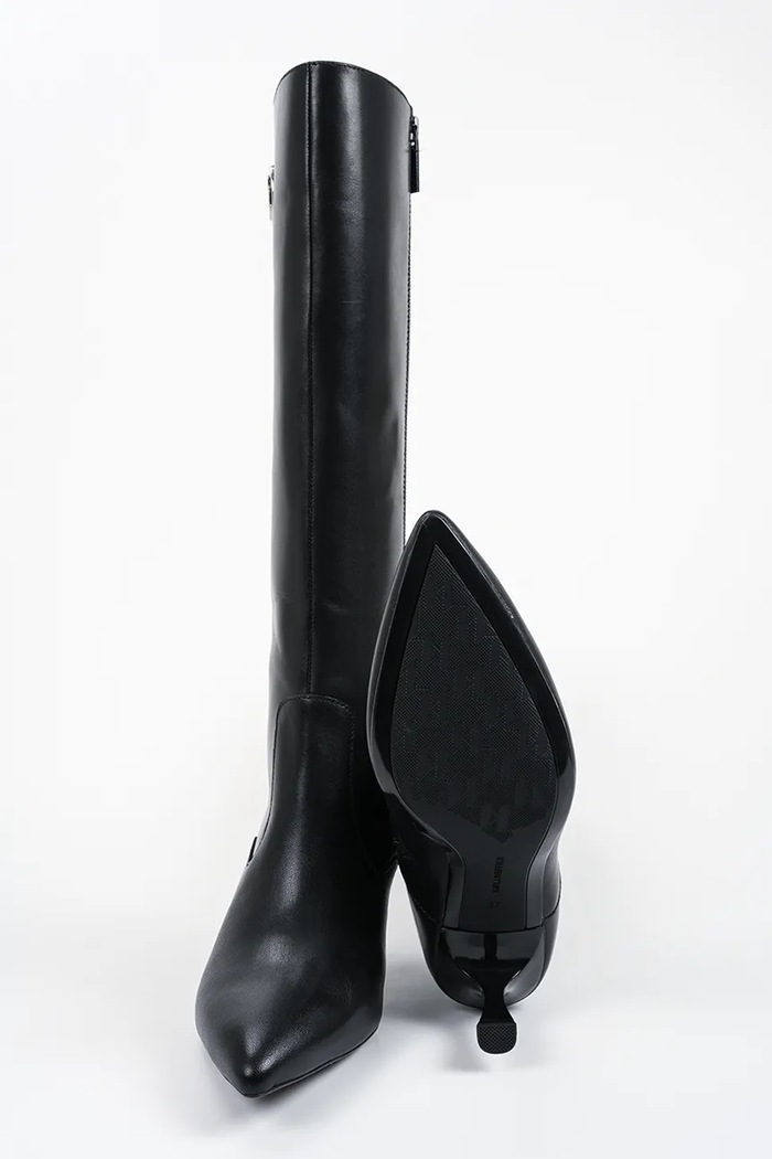 Kozaki damskie skórzane Sienna Karl Lagerfeld czarny KL32770.000