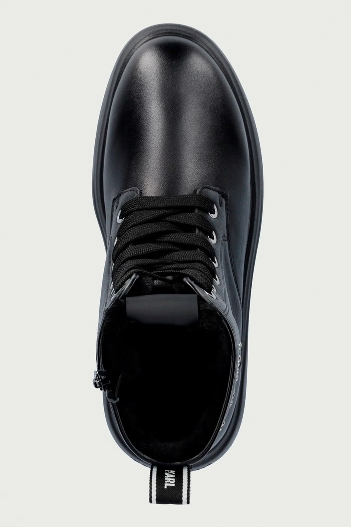 Botki damskie skórzane Katya Karl Lagerfeld KL46655L.000 czarny