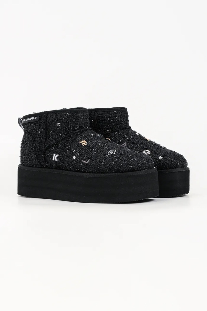 Karl Lagerfeld Thermo śniegowce damskie KL48524B.B0U czarny AW26