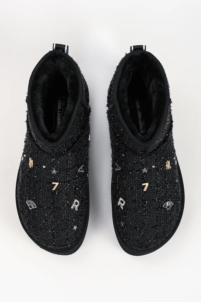 Thermo śniegowce damskie Karl Lagerfeld KL48524B.B0U czarny