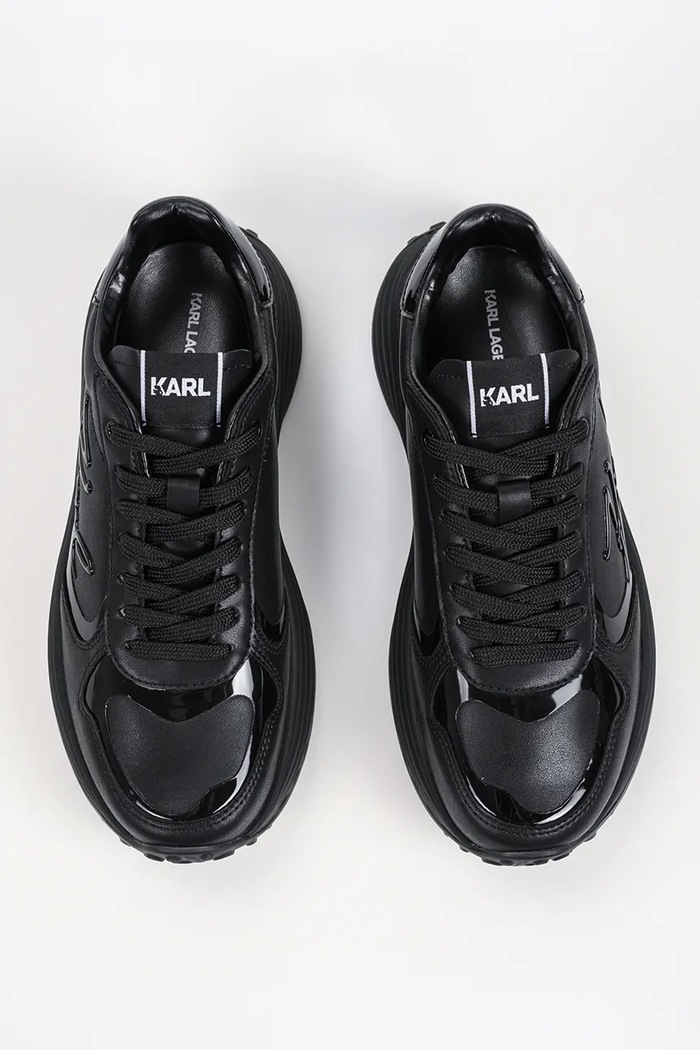 Krista sneakersy damskie skórzane Karl Lagerfeld KL62420A.00X czarny