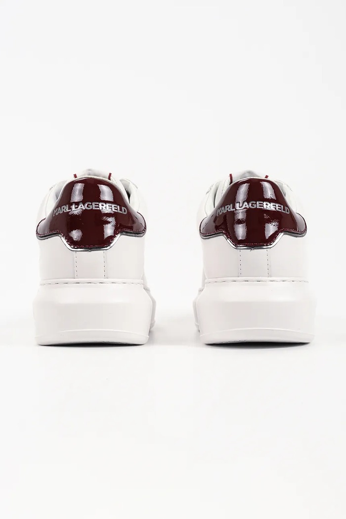 Obuwie Karl Lagerfeld Kapri sneakersy damskie skórzane KL62522N.01N biały