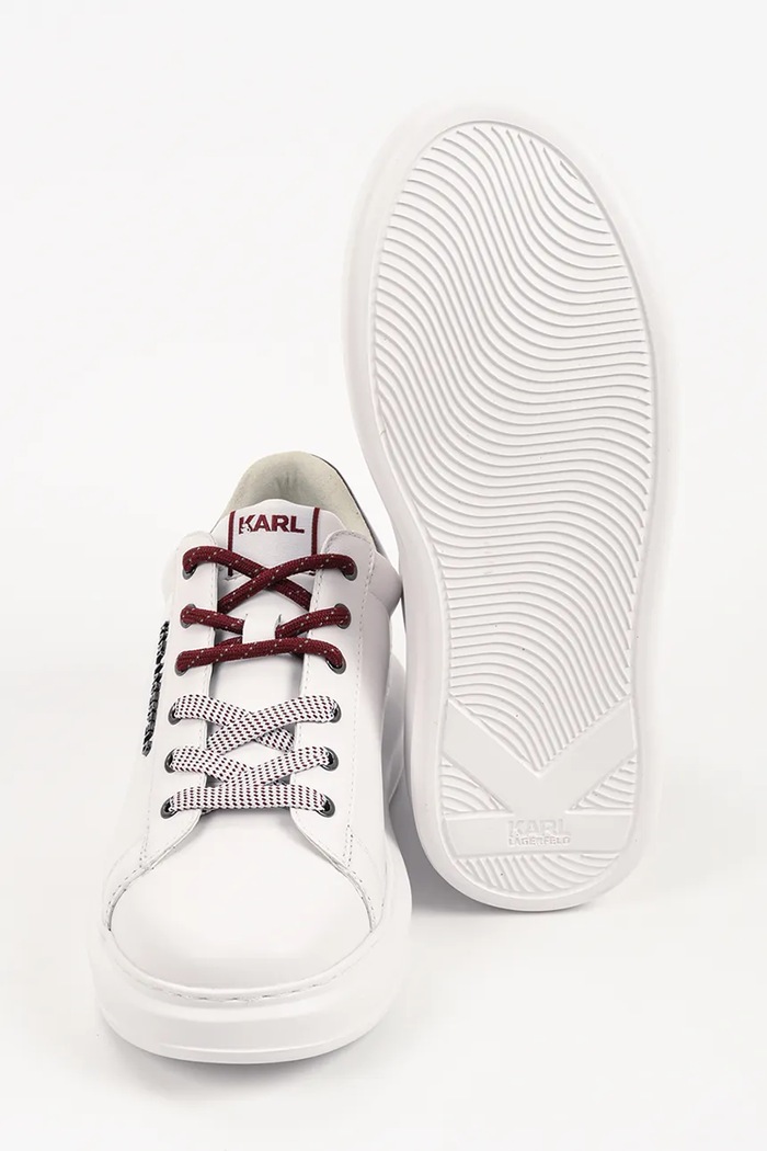 Kapri sneakersy damskie skórzane Karl Lagerfeld biały KL62522N.01N