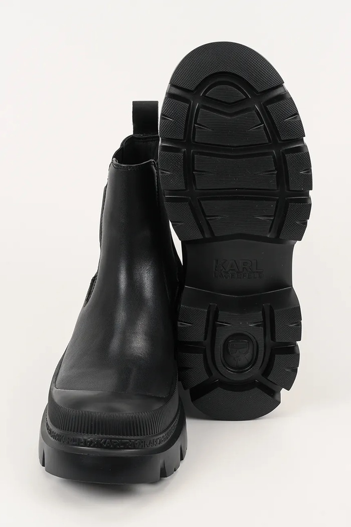 Karl Lagerfeld sztyblety damskie skórzane Trekka KL43545.000 czarny