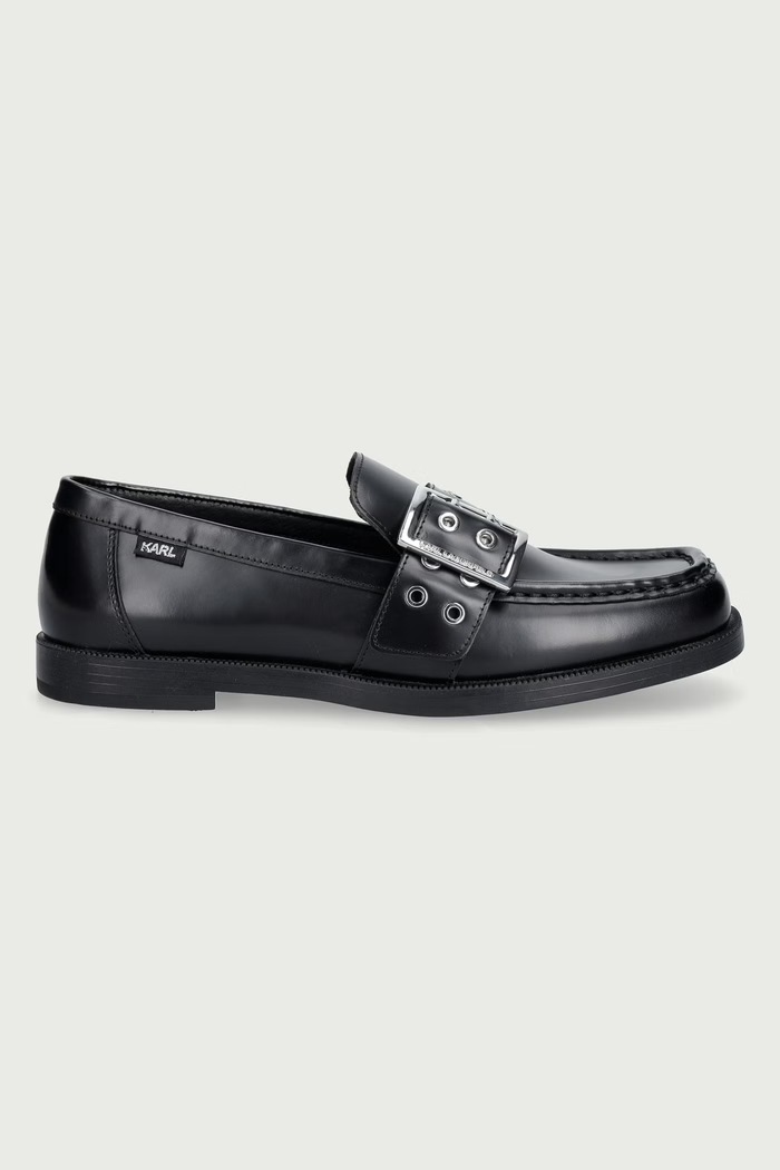 Karl Lagerfeld Mokasyny skórzane Kambree KL43126.000 czarny AW26