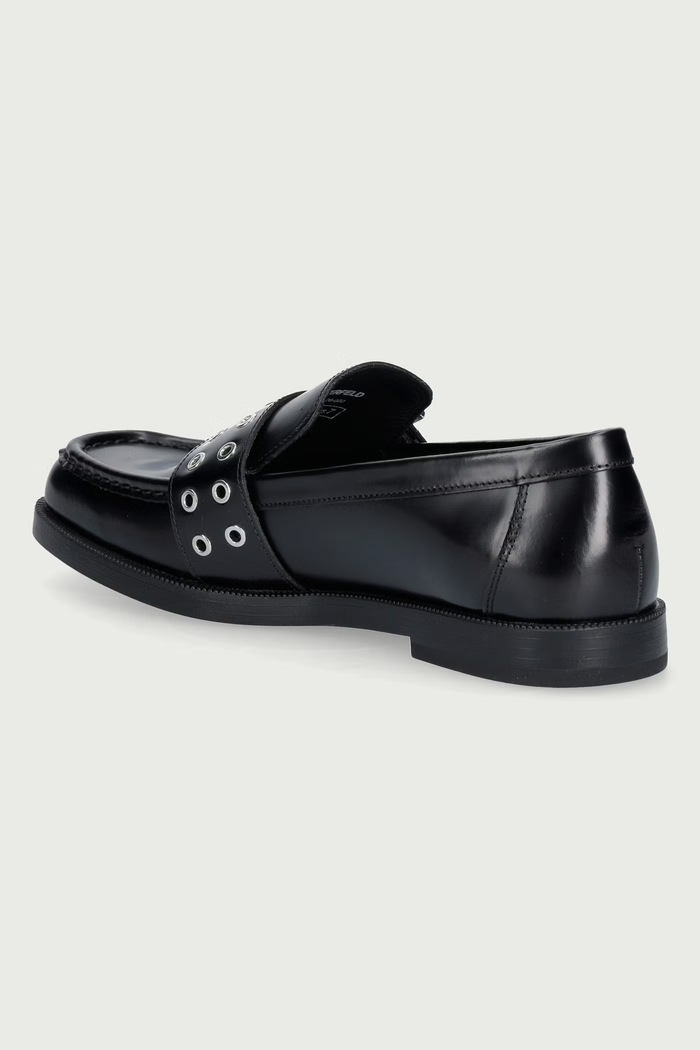 Obuwie Karl Lagerfeld Mokasyny skórzane Kambree KL43126.000 czarny