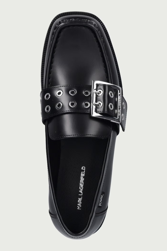 Mokasyny skórzane Kambree Karl Lagerfeld KL43126.000 czarny