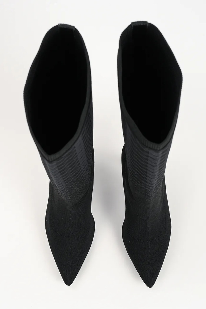 Kozaki na szpilce damskie Pandara Karl Lagerfeld KL31390.400 czarny