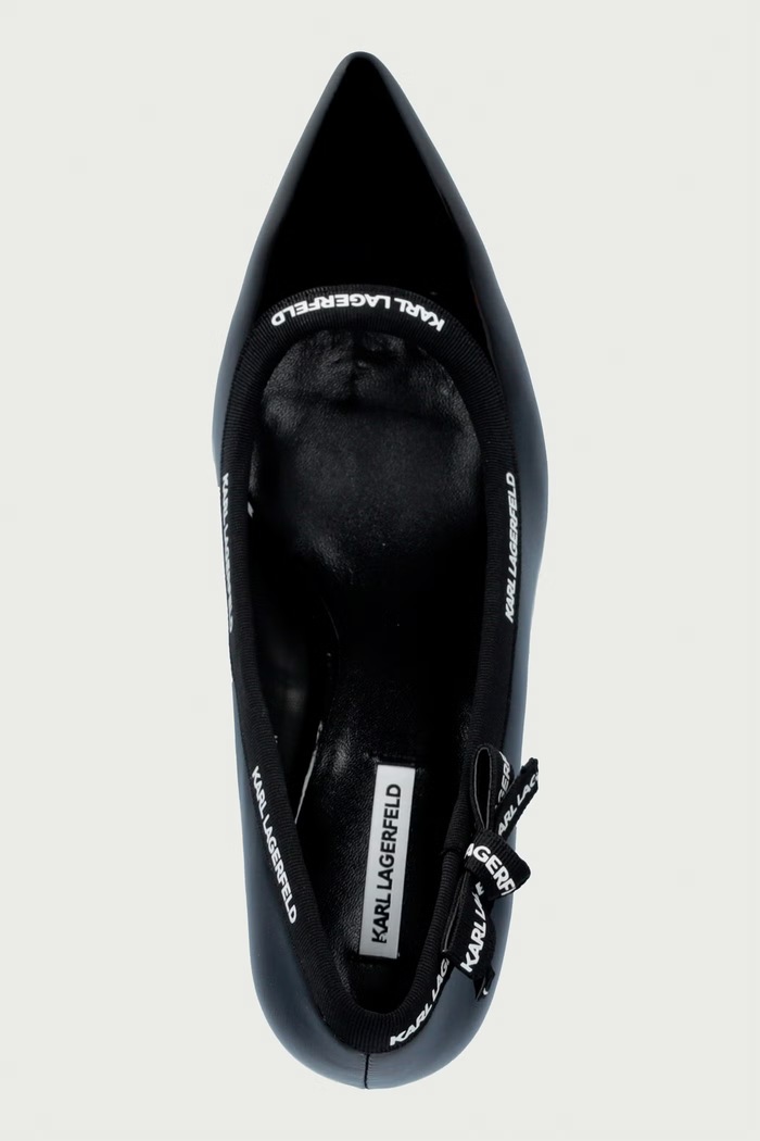 Szpilki skórzane Sienna Karl Lagerfeld KL32708R.1BP czarny