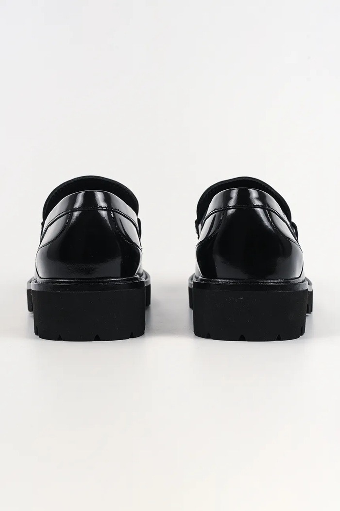 Obuwie Karl Lagerfeld loafersy damskie skórzane Lowell KL42225.000 czarny