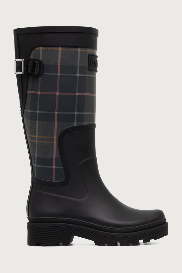 Barbour Гумени ботуши дамски Dena LRF0153BK92 черен AW26